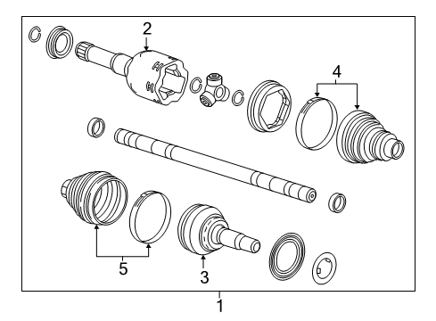 2019 Chevy Volt Drive Axles - Front Diagram