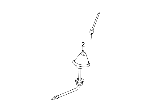2003 Saturn L200 Antenna & Radio Diagram