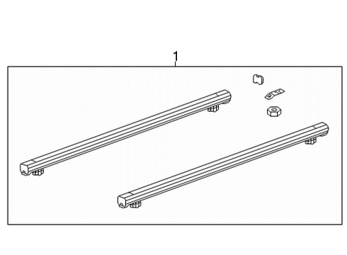 2021 GMC Sierra 3500 HD Exterior Trim - Pick Up Box Diagram 7 - Thumbnail