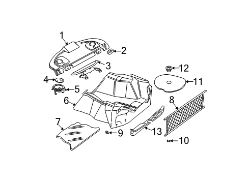 1997 Buick Century Interior Trim - Rear Body Diagram