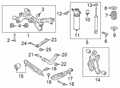2025 Chevy Equinox Stabilizer Bar Bolt Diagram for 11588739