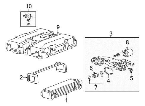 2016 Cadillac ATS Intercooler - Belts Diagram 6 - Thumbnail