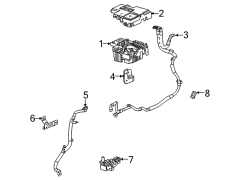 2021 Buick Encore GX Negative Cable Bracket Diagram for 42604862