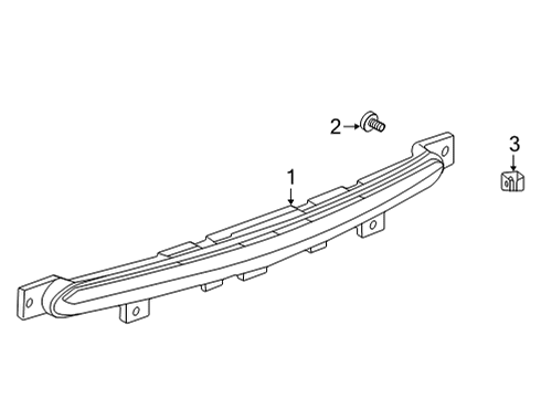 2025 Chevy Corvette High Mount Lamps Diagram