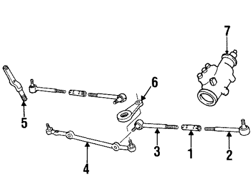 1994 Buick Roadmaster Steering Gear & Linkage Diagram 2 - Thumbnail