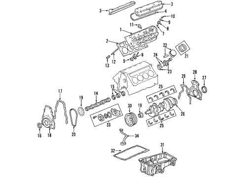 2003 Chevy SSR Camshaft & Timing Diagram