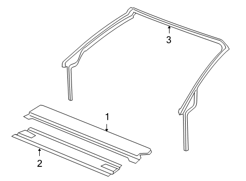 2007 Pontiac G6 Roof & Components Diagram 3 - Thumbnail