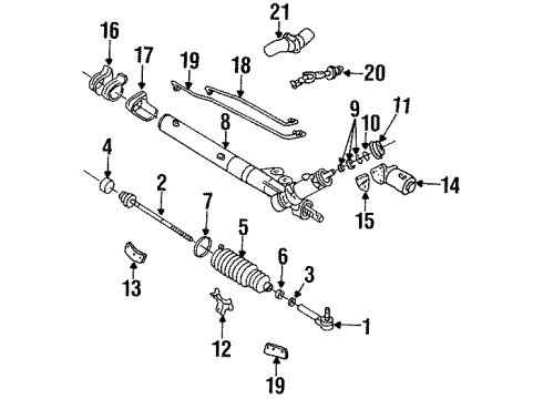 1994 Cadillac DeVille Boot Clamp Diagram for 7840235