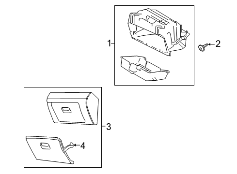 2015 Chevy City Express Storage Compart Diagram for 19316775