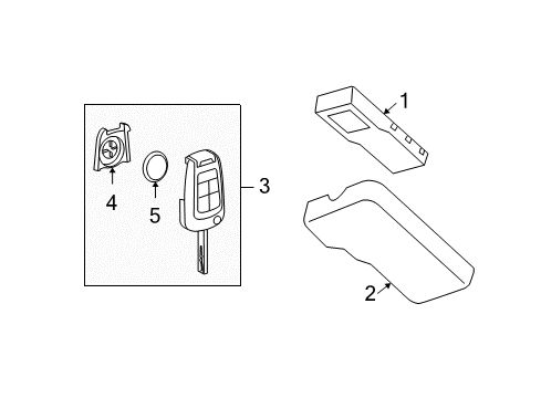 2013 Chevy Camaro Keyless Entry Components Diagram