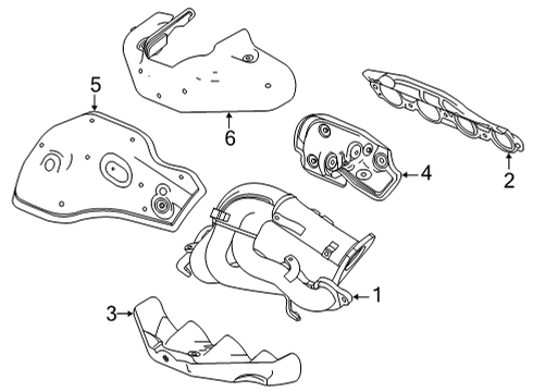 2025 Chevy Corvette Exhaust Manifold Diagram 2 - Thumbnail