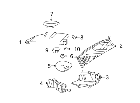 2006 Chevy Monte Carlo Interior Trim - Rear Body Diagram