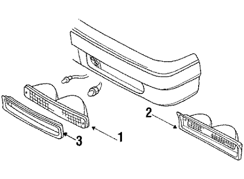 1987 Buick Skylark Parking Lamp Diagram for 919688
