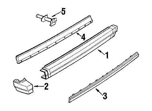 1985 Buick Skyhawk Bumper & Components - Rear Diagram 2 - Thumbnail