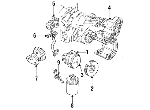 1994 Cadillac Fleetwood Pressure Valve Diagram for 17089068
