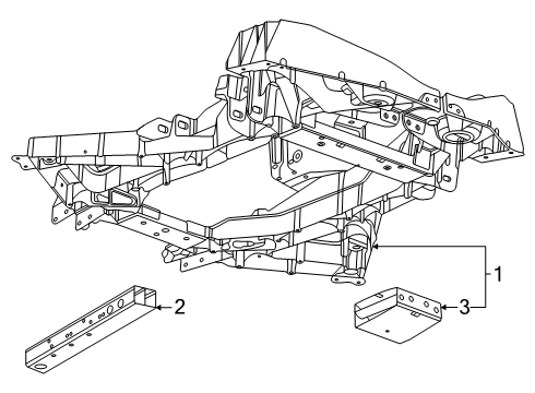 2025 Chevy Corvette Suspension Mounting - Rear Diagram