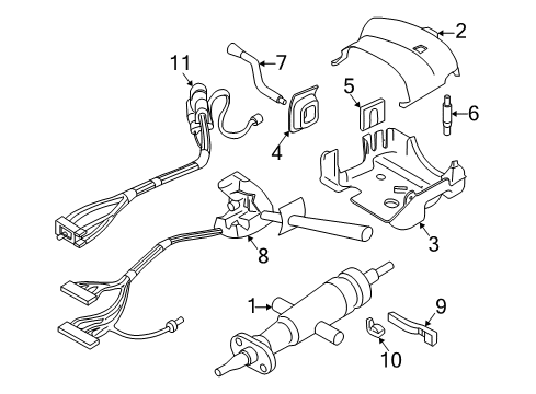 2004 Buick Century Steering Column Diagram for 26081203