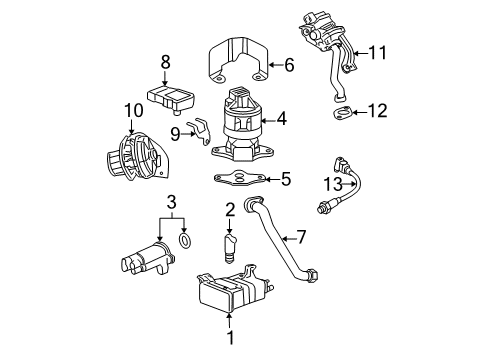 2009 Buick Lucerne Vapor Canister Diagram for 15941577