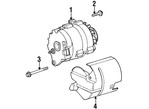 2002 Saturn SL2 Alternator Diagram 2 - Thumbnail