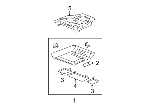 2007 Chevy Silverado 2500 HD Overhead Console Diagram 4 - Thumbnail