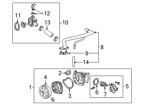 2017 Cadillac CT6 Pulley Diagram for 12662711