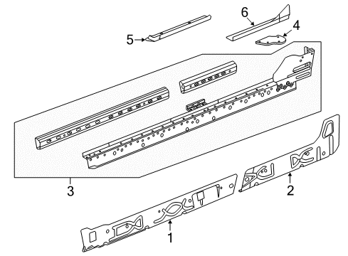2015 Chevy Silverado 2500 HD Rocker Panel Diagram