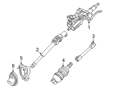 2025 Cadillac CT4 Steering Column Assembly Diagram 2 - Thumbnail