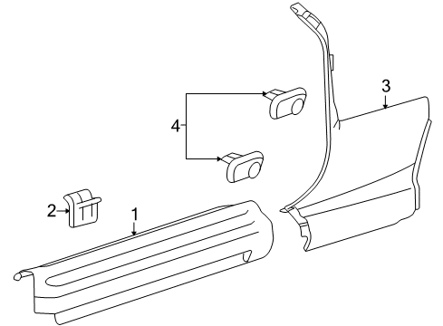 2007 Pontiac Solstice Interior Trim - Pillars Diagram