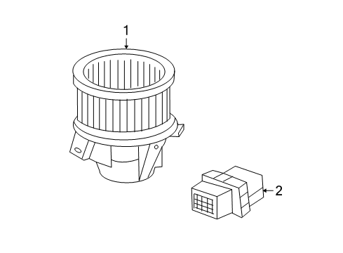2010 Chevy Equinox Blower Motor & Fan Diagram