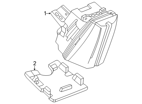 2025 Cadillac OPTIQ High Mount Lamps Diagram