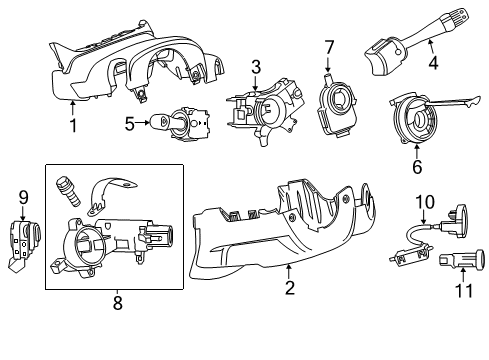 2019 Chevy Sonic Anti-Theft Components Diagram