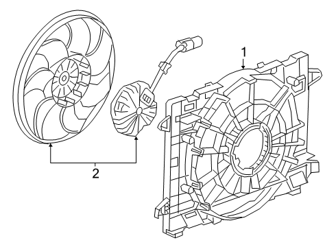 2019 Cadillac CT6 Cooling Fan Diagram 4 - Thumbnail