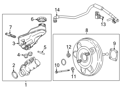 2018 Buick Regal TourX Dash Panel Components Diagram