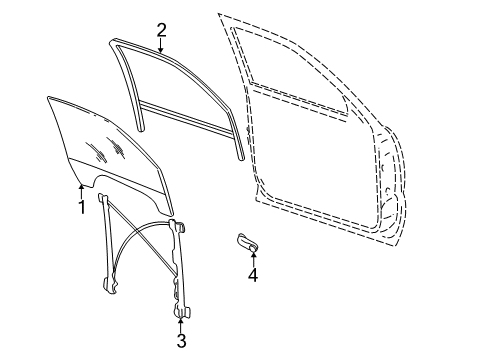 2005 Chevy Silverado 2500 HD Front Door Diagram