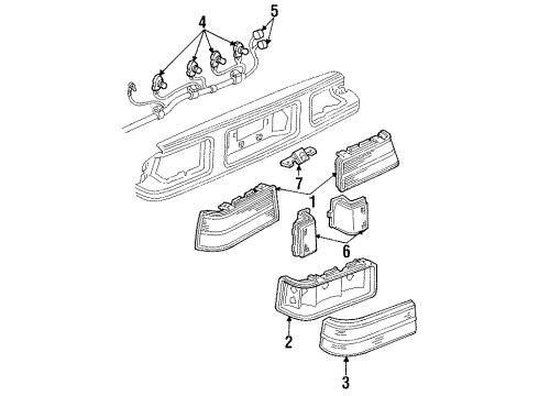 1987 Pontiac Grand Am Backup Lamps Diagram