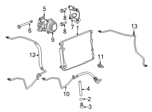 2012 Cadillac CTS Air Conditioner Diagram 5 - Thumbnail