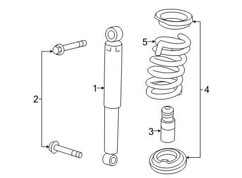 2015 GMC Terrain Shock Absorber Diagram for 84192068