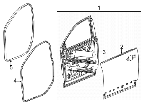 2025 GMC Terrain Door & Components Diagram