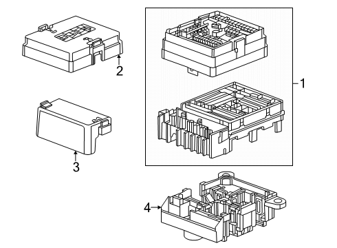 2025 Chevy Blazer EV Block, Main Wiring Junction And Fuse Block Diagram for 26443818