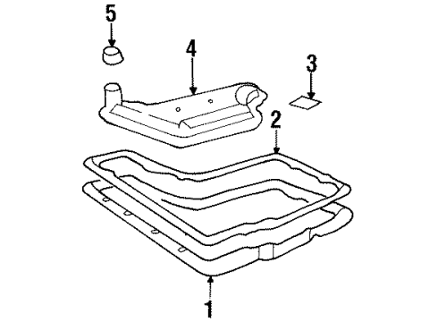 1993 Cadillac Eldorado Transaxle Parts Diagram