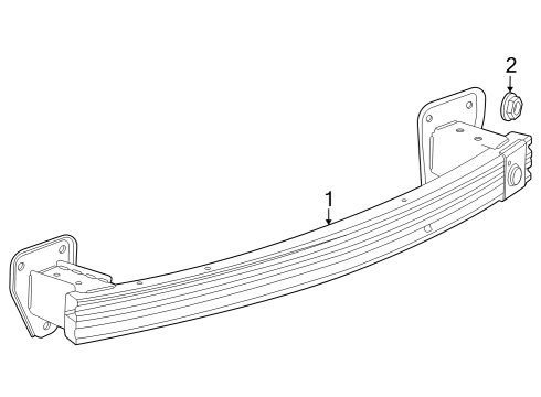2025 Buick Encore GX Bumper & Components - Rear Diagram 3 - Thumbnail