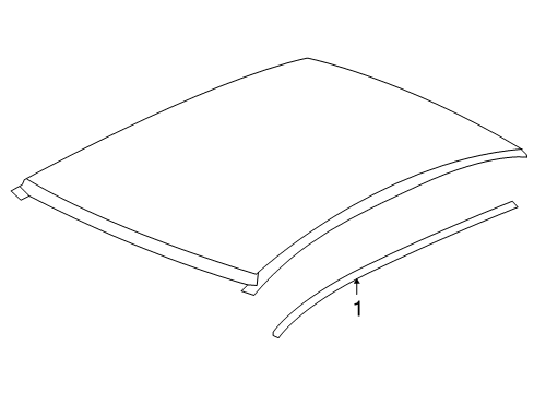 2010 Chevy Malibu Exterior Trim - Roof Diagram 2 - Thumbnail
