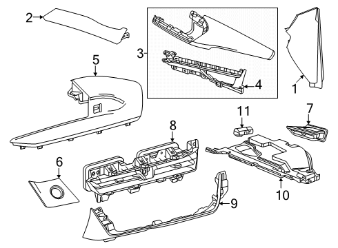 2024 Buick Envision Instrument Panel Components Diagram