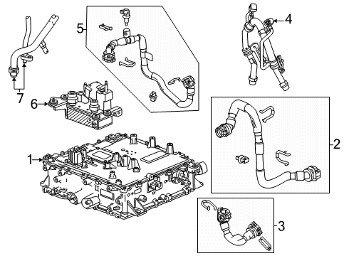 2024 Chevy Blazer EV Cooling System - Traction Motor Component Diagram 4 - Thumbnail