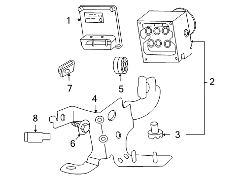 2006 Buick Rainier Pressure Valve Diagram for 19150663