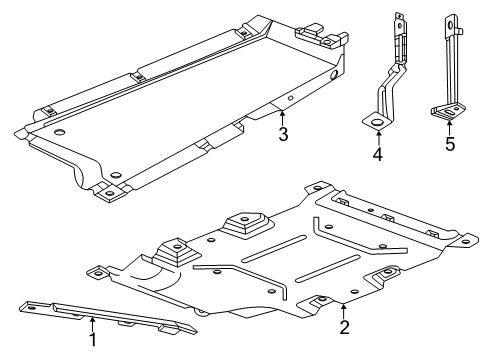 2024 Chevy Silverado EV Under Cover & Splash Shields - Rear Suspension Diagram