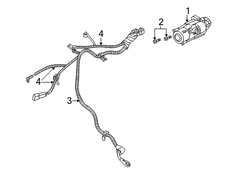 2003 Cadillac Seville Starter Diagram for 10465558