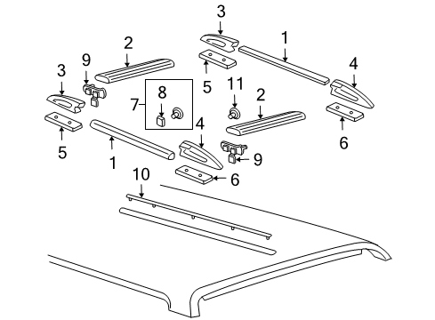 2004 Chevy Blazer Luggage Carrier Diagram 2 - Thumbnail