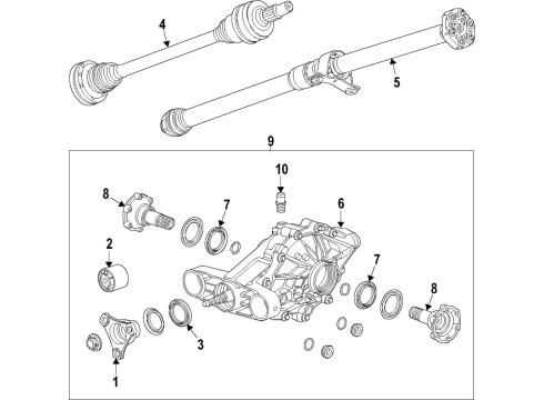 2021 Cadillac CT4 Vent, Rear Diagram for 23156298