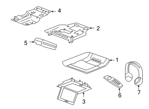 2010 Chevy Tahoe Entertainment System Components Diagram 2 - Thumbnail